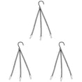 thumbnail image 1 of PLJFXXM3 Pack 10 Inch Hanging Baskets Chain, Hanging Chains with Clips and Hooks Flower Pot Chain Replacement Plant Hangers for Planters, Bird Feeders and Lanterns (Black), 1 of 2