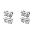 thumbnail image 1 of PLJFXXM4 Set Wire Storage Basket Hanging Kitchen Baskets Over the Cabinet Door, Space-Saving,No Drilling Adhesive Wall Storage Basket, Hanging Baskets for Wall Mount Storage,Black Black, 1 of 3