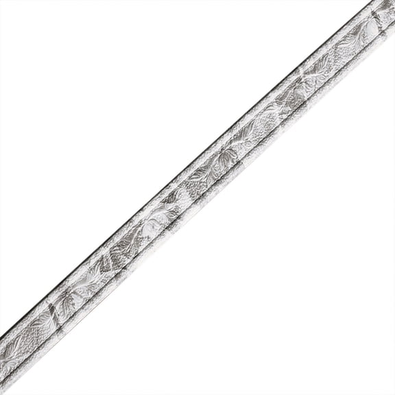 PLJFXXM90"x 1.57" Self Adhesive Flexible Plastic Molding Trim, 3D Sticky Decorative Wall Lines Wallpaper Border for Home, Office, Hotel DIY Decoration, Gray