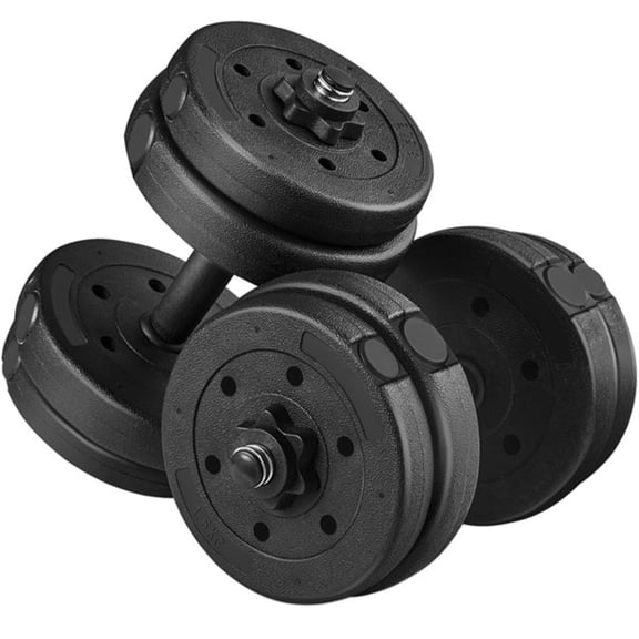 PLKJ Blank 33LP 14Pcs Dumbbell Set Adjustable Dumbbell Weights w/Anti-Roll Shell for Home Gym