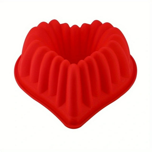 PLLFRLRT 9 Inch Heart Cake Mould Non Sticky Cakes Silicone Molds for Baking Home Diy Candy Chocolate Molds Bakeware Tools