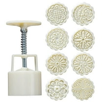 PLLFRLRT Biscuit Moulds Candy Cookie Cutters Hand Pressure Mooncake Mold Cookies Stamps Dough Pastry Cutter Tools