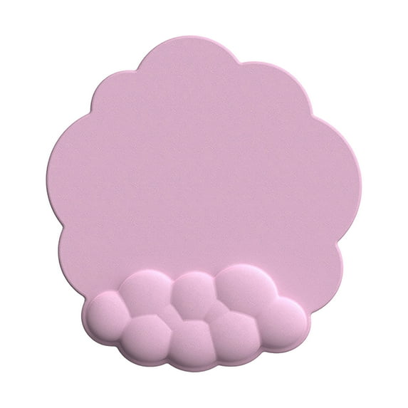 PLLFRLRT Cute Gaming Mouse Pads Ergonomic Mousepad with Non Slip Rubber Base Cloud Shaped Memory Cotton Wrist Pad for Mouses