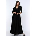 thumbnail image 1 of PLNA5215 - Women's 3/4 Sleeve Floral Print Plus Size Casual Party Maxi Dress, 1 of 41