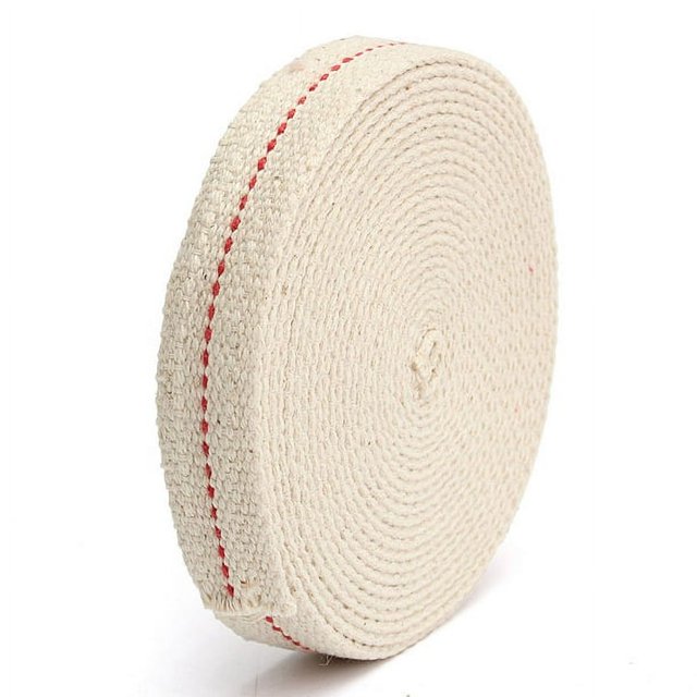 PLNEIK 8Pack Flat Cotton Oil Lamp Wick Oil Lanterns Lamp Wick Roll