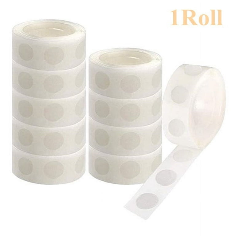 100Pcs/Roll Glue Points for Balloons, 12mm Poster Putty Adhesive Clear  Balloons Dots Tape Removable Double Sided Non Trace Stickers for Wedding,  Art Craft, Party 