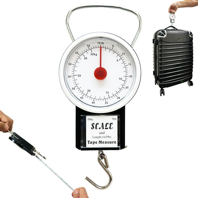 PLOV RNKLIGH Small Portable Baggage Travel Scale Tape Measure Luggage  Hanging Weight Bag TSA