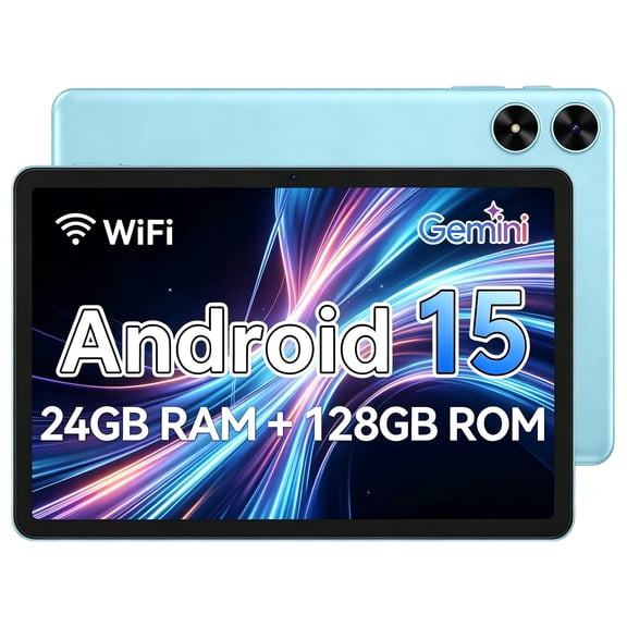 SHARECLOUD 10.1 inch Tablet, 24GB RAM+128GB ROM/1TB Expend, 6600mAh, 1280*800 HD Display, Wi-Fi 6, Blue