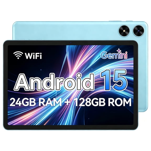 SHARECLOUD 10.1 inch Tablet, 24GB RAM+128GB ROM/1TB Expend, 6600mAh, 1280*800 HD Display, Wi-Fi 6, Blue