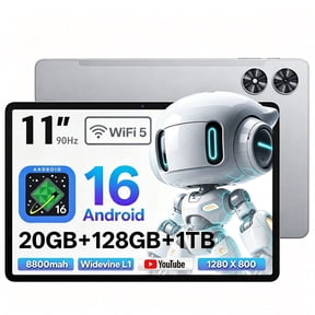 SHARECLOUD 11 inch Tablet, Android 16 Tablet, 20GB RAM+128GB ROM/1TB Expand, Octa-Core,8800mAh, 90Hz Display, BT5.0+WiFi, Gray