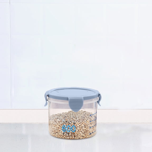PLPPYFS 2 Pack Plastic Jars with Lids, 20.3 oz Clear Storage Container, Leakproof Plastic Jars, Empty Round Slime Container, Cosmetic Jars for Storing Dry Food, Peanut, Spice, Cookie, Candy