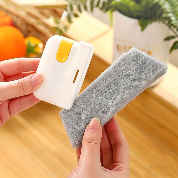PLPPYFS 2-in-1 Detachable Window Slot Cleaning Brush Door and Window Groove Glass Window Slot Dead Angle Brush Window sill Seam Window Recess Brush Tools Set