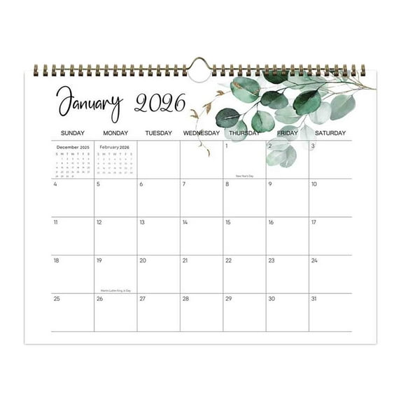 PLPPYFS 2026-2027 Calendar - 2026-2027 Wall Calendar, January 2026 - June 2027, 15" x 11.8", To-do & Notes, Large Blocks, Julian Dates & Holidays, 18 Months Wall Calendars Perfect for Office & Home