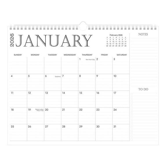 PLPPYFS 2026 Calendar - Wall Calendar 2026-2027 Runs from January 2026 Until June 2027, 11'' x 14'', 2026 Small Calendar with Spiral Binding, The Perfect Wall Calendar Planner for Easy Organizing