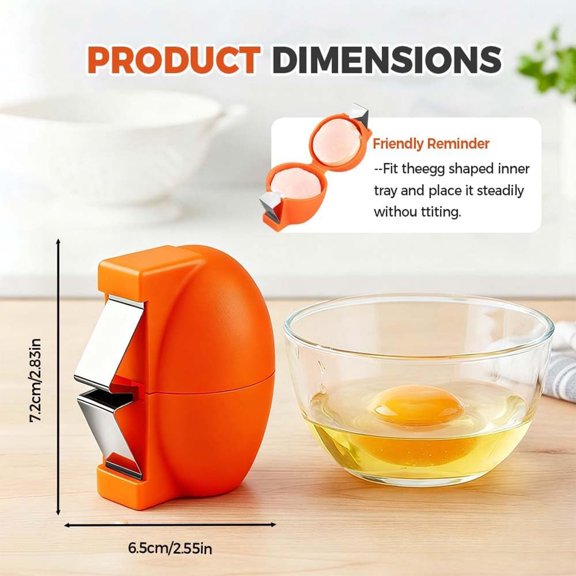 PLPPYFS 2026 Upgrade Egg Shell Opener Egg Cracker Tool, Eggs Separator Tool for Hard Boiled Egg Peeler Shell Remover, Portable Eggs Cracking Peeling Tools Kitchen Gadget Multicolored