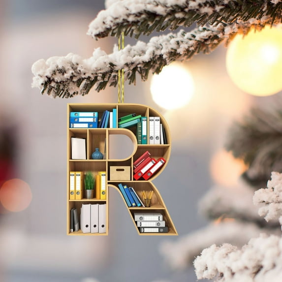 PLPPYFS 26 Letter Ornaments Christmas Tree Decorations Personalized Christmas Letter Christmas Tree Hanging Pendant Xmas Alphabet Letters, 2025 Christmas Letters Ornaments A-Z Ornament Letters Decor