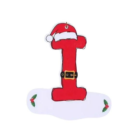 PLPPYFS 26 Letter Ornaments Christmas Tree Decorations Personalized Christmas Letter Christmas Tree Hanging Pendant Xmas Alphabet Letters, 2025 Christmas Letters Ornaments A-Z Ornament Letters Decor