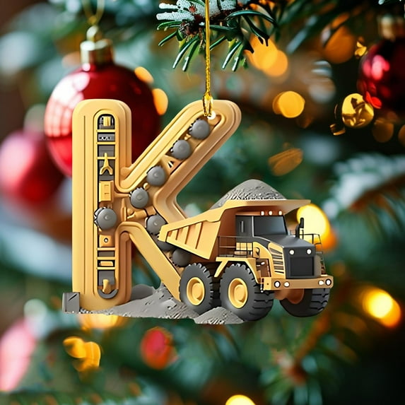 PLPPYFS 26 Letter Ornaments Christmas Tree Decorations Personalized Christmas Letter Christmas Tree Hanging Pendant Xmas Alphabet Letters, 2025 Christmas Letters Ornaments A-Z Ornament Letters Decor