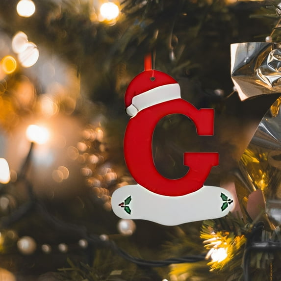 PLPPYFS 26 Letter Ornaments Christmas Tree Decorations Personalized Christmas Letter Christmas Tree Hanging Pendant Xmas Alphabet Letters, 2025 Christmas Letters Ornaments A-Z Ornament Letters Decor