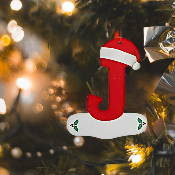 PLPPYFS 26 Letter Ornaments Christmas Tree Decorations Personalized Christmas Letter Christmas Tree Hanging Pendant Xmas Alphabet Letters, 2025 Christmas Letters Ornaments A-Z Ornament Letters Decor