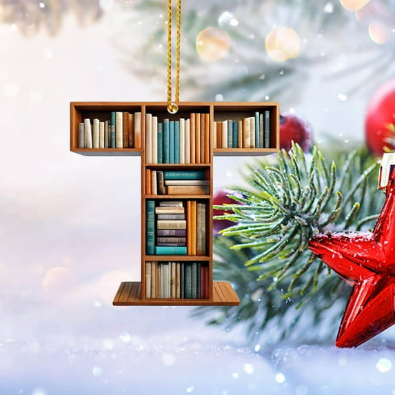 PLPPYFS 26 Letter Ornaments Christmas Tree Decorations Personalized Christmas Letter Christmas Tree Hanging Pendant Xmas Alphabet Letters, 2025 Christmas Letters Ornaments A-Z Ornament Letters Decor