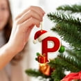 thumbnail image 1 of PLPPYFS 26 Letter Ornaments Christmas Tree Decorations Personalized Christmas Letter Christmas Tree Hanging Pendant Xmas Alphabet Letters, 2025 Christmas Letters Ornaments A-Z Ornament Letters Decor, 1 of 5
