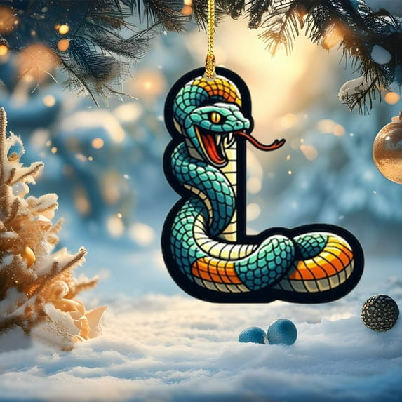 PLPPYFS 26 Letter Ornaments Christmas Tree Decorations Personalized Christmas Letter Christmas Tree Hanging Pendant Xmas Alphabet Letters, 2025 Christmas Letters Ornaments A-Z Ornament Letters Decor