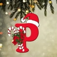 thumbnail image 1 of PLPPYFS 26 Letter Ornaments Christmas Tree Decorations Personalized Christmas Letter Christmas Tree Hanging Pendant Xmas Alphabet Letters, 2025 Christmas Letters Ornaments A-Z Ornament Letters Decor, 1 of 6