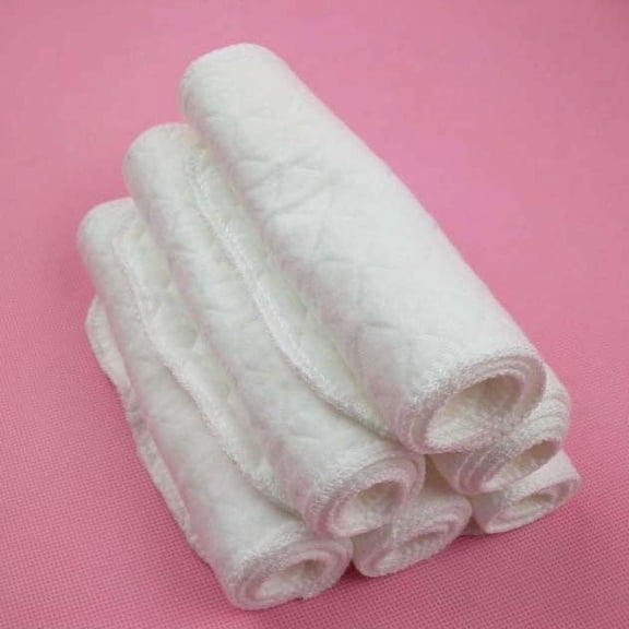 PLPPYFS 5pcs Cloth Diaper Inserts, Cloth Diapers Cloth Diapers for Babies Washable Baby Nappies Infant Care Product 5Pcs Cotton Extra Large Reusable Diapers for Newborn Infant Kids