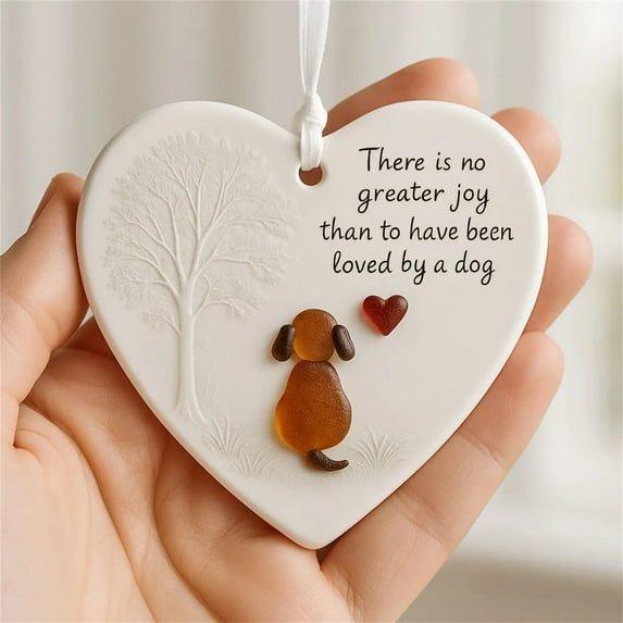 PLPPYFS Acrylic Heart-Shaped Sea Glass Friendship Decor, 2025 Christmas Tree Hanging Keepsake, Decorative Heart Pendant for Friends, Holiday Home Ornament, Sea Glass Hanging Ornament for Christmas