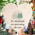 thumbnail image 1 of PLPPYFS Acrylic Heart-Shaped Sea Glass Friendship Decor, 2025 Christmas Tree Hanging Keepsake, Decorative Heart Pendant for Friends, Holiday Home Ornament, Sea Glass Hanging Ornament for Christmas, 1 of 8