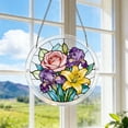 thumbnail image 1 of PLPPYFS Acrylic Puzzles Suncatcher Window Hanging, 83 Pieces 7.4 Inch Sun Catcher Acrylic Puzzles, DIY Stained Glass Acrylic Puzzle Kit Garden Decorations for Women Men Mom Birthday Gift, 1 of 6