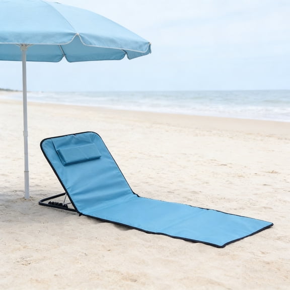 PLPPYFS Beach Chairs for Adults, Foldable Reclining Lounges With Adjustable Backrest Lawn Chair for Sunbathing, Patio Chaise Lounge Lightweight Backpack Camping Beach Sand Chairs