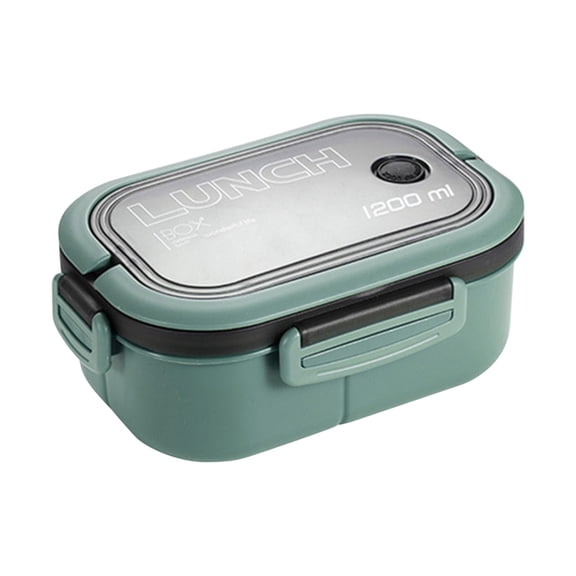 PLPPYFS Bento Box Adult Lunch Box with Compartments for Women & Men, Double-layer Bento Box Japanese-style Microwave Lunch Box Office Worker Reducing Meal Divided Lunch Box