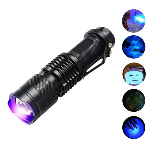PLPPYFS Blacklight Flashlights UV Flashlight, LED 395nm Ultraviolet Blacklight Black Light Flashlight Mini, Torch Light Pet Urine Detector Light for Dog/Cat, Dry Stains, Resin Curing, Bed