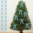 thumbnail image 1 of PLPPYFS Christmas Decorations, 16Pcs Christmas Bows, Vintage Velvet Ribbon Bows Christmas Tree Decorations, 5.1in x 7.1in Xmas Ornaments for Tree Home Party Front Door Wreath Holiday Decor, 1 of 7