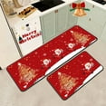 thumbnail image 1 of PLPPYFS Christmas Kitchen Rugs, Set of 2 Kitchen Floor Mat Christmas Decorations for Home, Non-Slip Anti Fatigue Kitchen Mats, for Christmas Kitchen Decor Laundry Office Sink 16"x47"+16"x24", 1 of 6