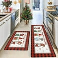 thumbnail image 1 of PLPPYFS Christmas Kitchen Rugs, Set of 2 Kitchen Floor Mat Christmas Decorations for Home, Non-Slip Anti Fatigue Kitchen Mats, for Christmas Kitchen Decor Laundry Office Sink 16"x47"+16"x24", 1 of 6