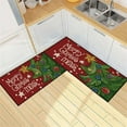 thumbnail image 1 of PLPPYFS Christmas Kitchen Rugs, Set of 2 Kitchen Floor Mat Christmas Decorations for Home, Non-Slip Anti Fatigue Kitchen Mats, for Christmas Kitchen Decor Laundry Office Sink 16"x47"+16"x24", 1 of 6