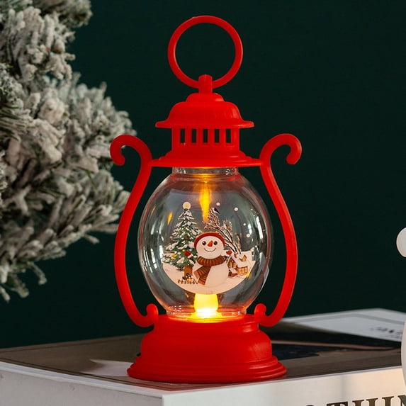 PLPPYFS Christmas Mini Lanterns LED Small Lanterns Indoor Lanterns Decorative Outdoor Hanging Lantern Decorative Candle Lanterns Farmhouse Decor for Weddings Party Halloween Xmas Decor