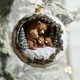 thumbnail image 1 of PLPPYFS Christmas Ornaments 2025, 1 Pcs Christmas Acrylic Ornaments, Christmas Farmhouse Rustic Decor, Hanging Acrylic Ornaments for Winter Holiday Indoor Decor, Xmas Tree Decorations, 1 of 7