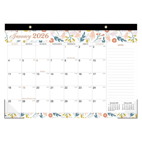 PLPPYFS Desk Calendar 2026-2027, Runs Until June 2027 - Large Size 17" x 12" Desktop/Wall Monthly Calendar with To Do List, Personal Desk Calendar Planner for Home, School, Office