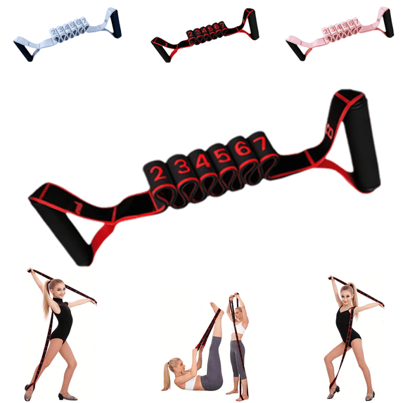 PLPPYFS Fitness Resistance Bands with Handles, Fitness Resistance Band for Stretching and Yoga, Fashion Puller Exercise, Adjustable Bands for Full Body Stretching Shaping, for Home Gym Training