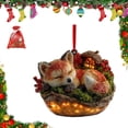 thumbnail image 1 of PLPPYFS Forest Animal Acorn Ornaments Cozy Forest Christmas Ornaments, 2026 New Pine Cone Animal Decorations, Woodland Creature Hanging Ornament, Acrylic Hanging Ornament for Home Decor, 1 of 4
