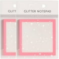 thumbnail image 1 of PLPPYFS Glitter Transparent Sticky Notes, Sparkle Memo Stationery, Cute Self Adhesive Note Memo Pads, Transparent Glitter Notepads Stationery, Through Notes, Small to Do List, Office Supplies, 1 of 7