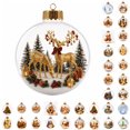 thumbnail image 1 of PLPPYFS Glowing Christmas Story Ornament, Light-Up Mini Holiday Scene with Warm LED Light, 3D Miniature Scene Clear PVC Globe Hanging Decor, Festive Keepsake Gift for Home Christmas Party Decorations, 1 of 8