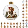 thumbnail image 1 of PLPPYFS Glowing Christmas Story Ornament, Mini Holiday Scene 3.94In | Light-Up Christmas Balls with Warm LED Light, Glowing Christmas Ornament for Tree Mantel, Holiday Decoration & Gifting Use, 1 of 7