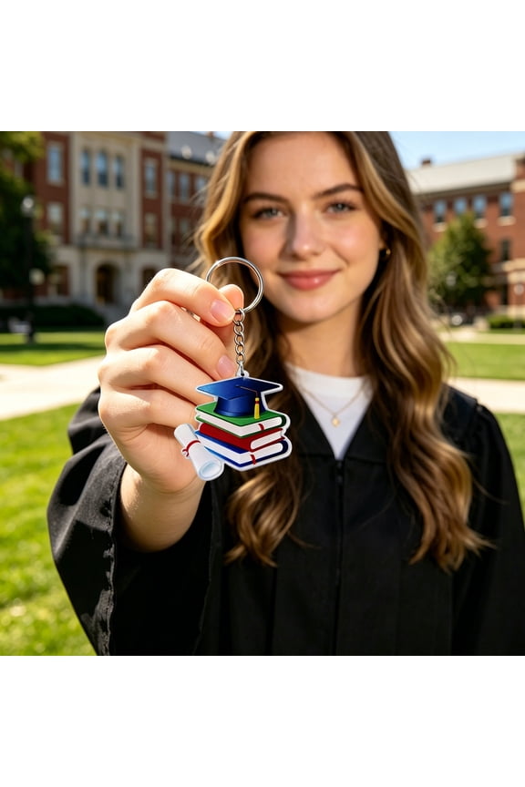 Graduation Gift Class Graduation Keychain Acrylic Graduation Cap Gown Key Ring For Class Of 2026 Senior 2026 Graduation Decorations Acrylic Keychain For Friends Sister Brother Daughter Son