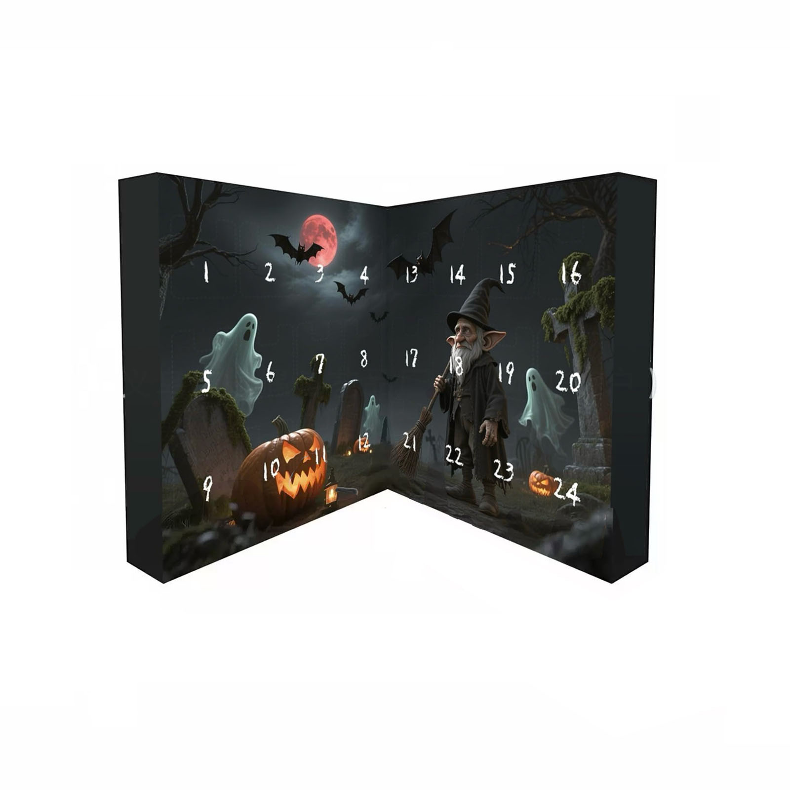 PLPPYFS Halloween Advent Calendar 2025, Halloween Horror Figures Advent ...