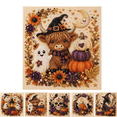 thumbnail image 1 of PLPPYFS Halloween Ghost Pearl Art DIY Kit, Ghost Diamond Art Craft Kit with Crystal Pearl Beads, Cute Ghost Diamond Art for Adults & Beginner, Halloween Home Wall Decor, Fall DIY Gift, 1 of 7